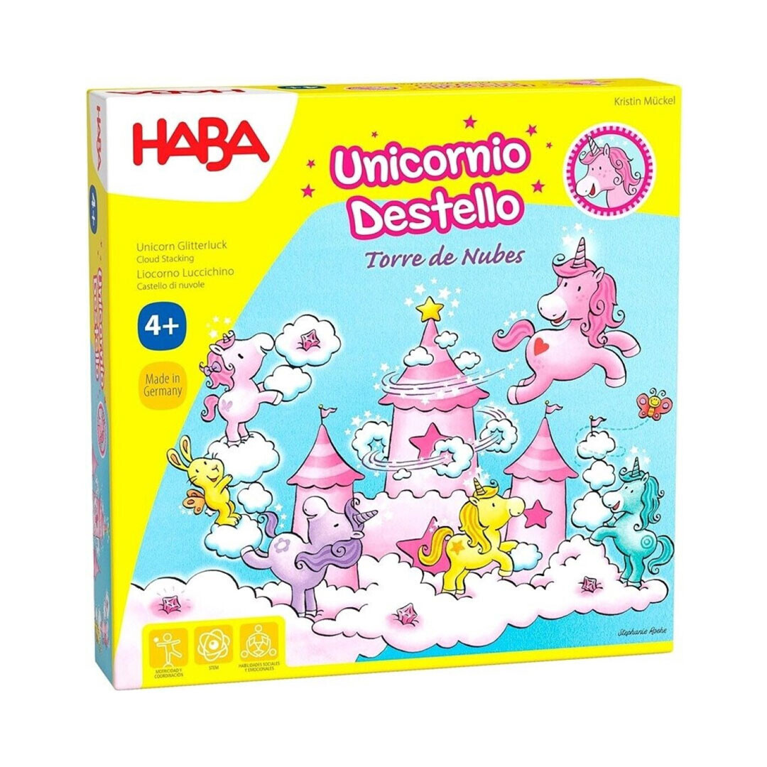 Unicornio destello. Torre de nubes. Haba