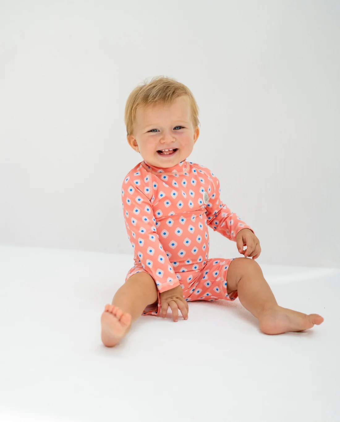 BAÑADOR BEBÉ - Peach Mosaic (Talla 0-1 años)