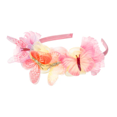 Diadema Flores y mariposas de Lilyanne