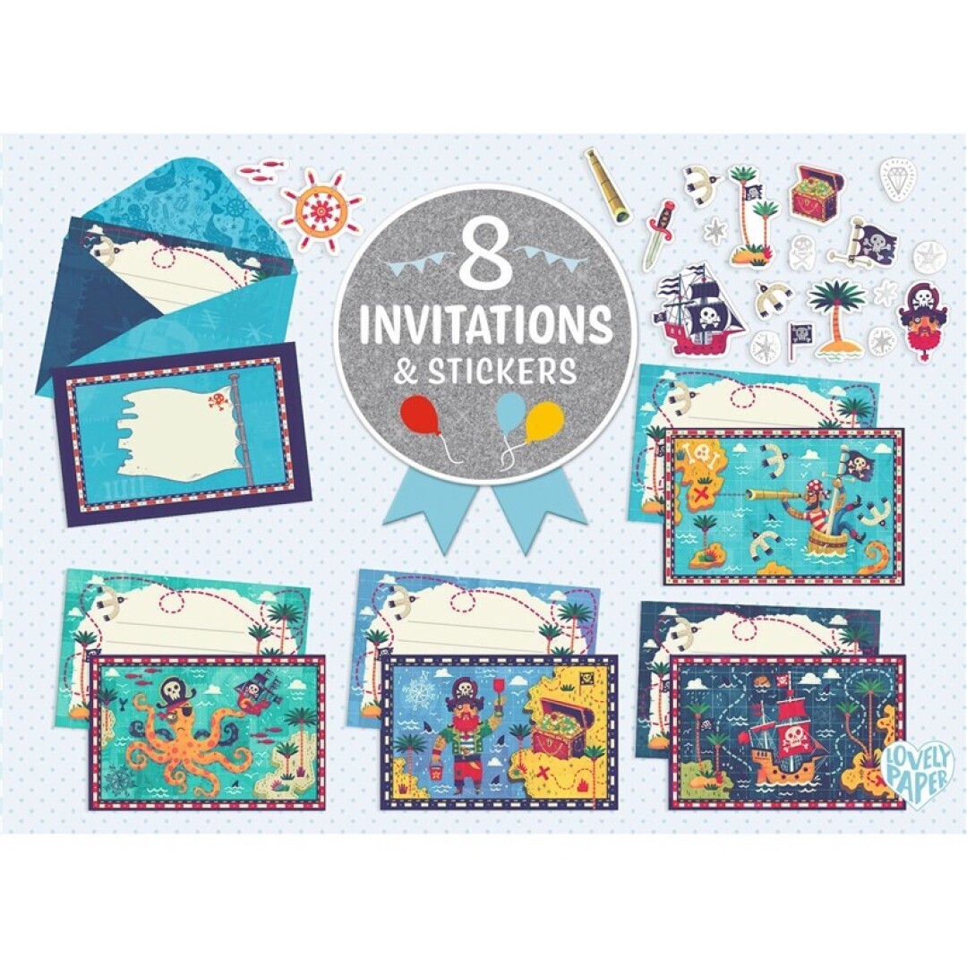 Pack invitaciones todos a bordo