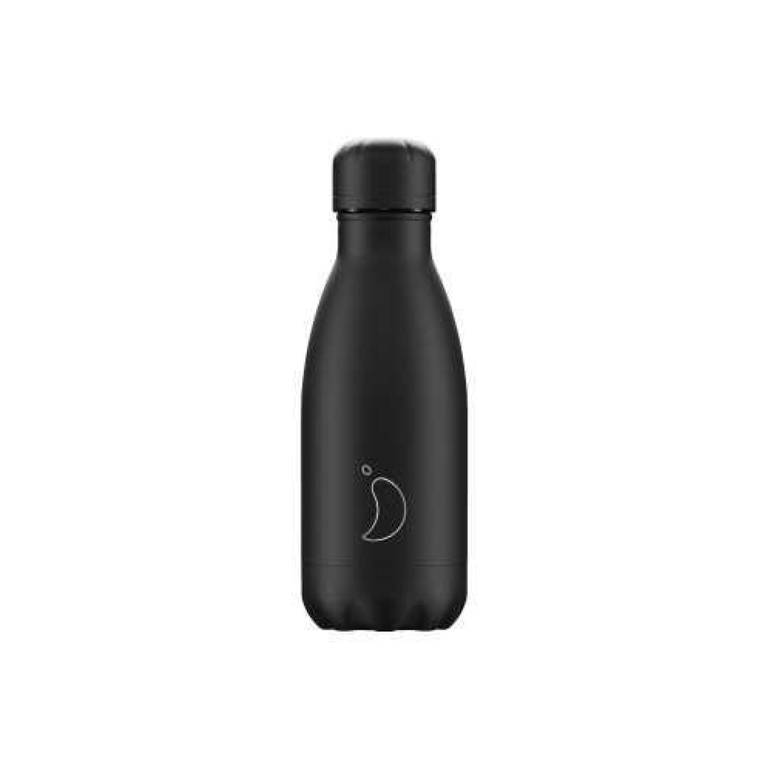 BOTELLA CHILLYS MATE NEGRO TOTAL 260 ml.