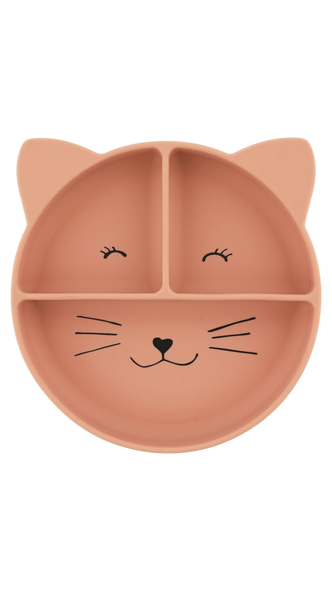 Plato compartimentado de silicona con ventosa - Mrs. Cat