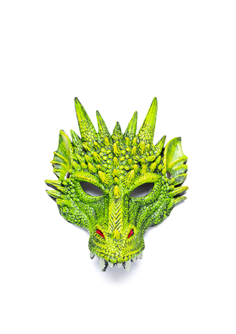 Mascara Dragon verde