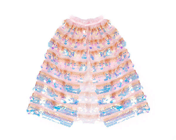 The 5th Avenue Pailette Cape Gold/Light Pink Talla: 4-6 años