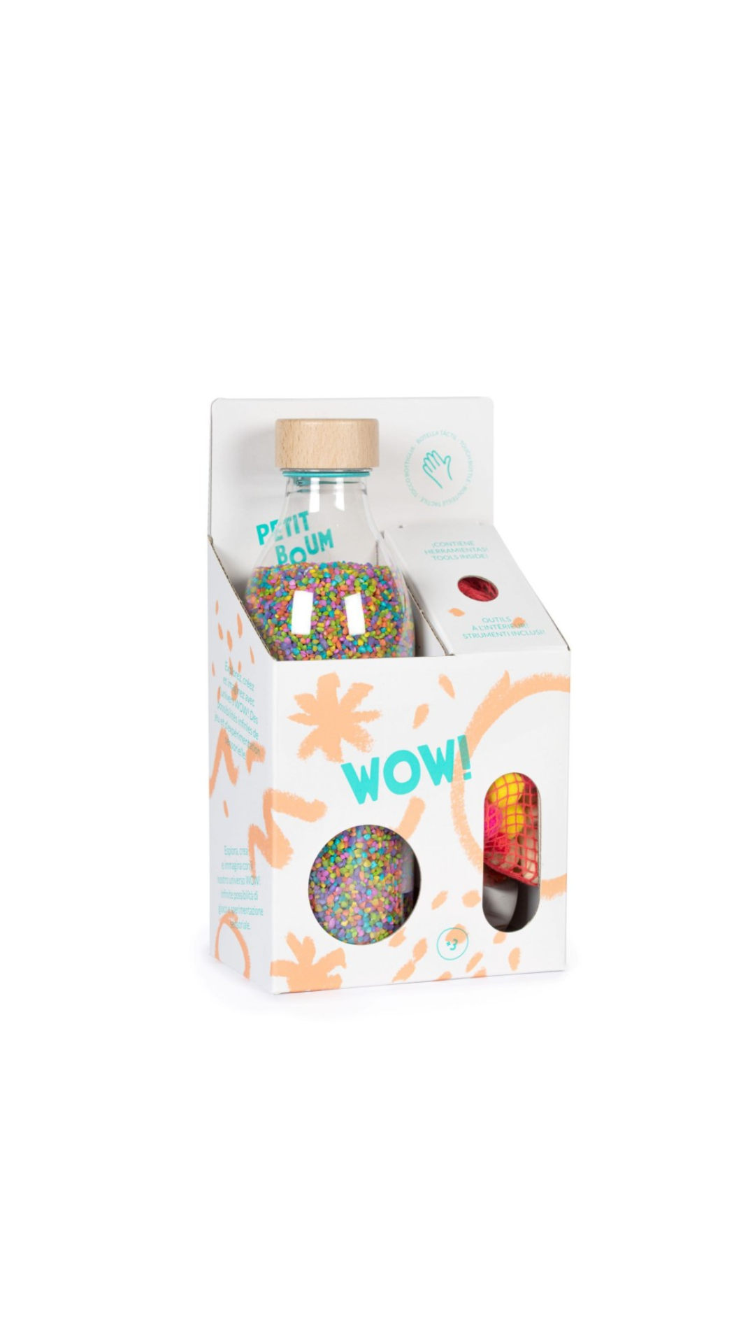 Botella sensorial táctil - petit boom