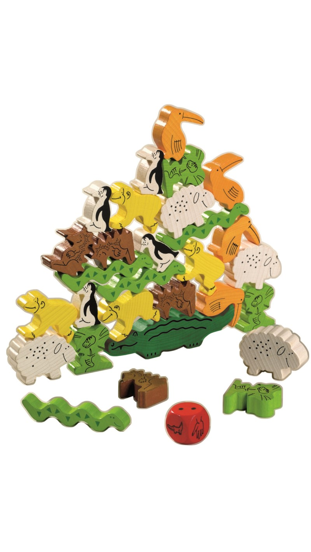 Haba Animal sobre Animal Juego clásico de apilar