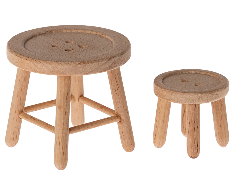 Juego de mesa y taburete, Ratón. Maileg