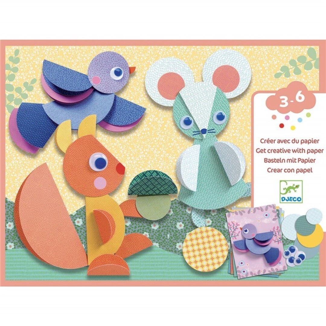 Crear con papel Círculos y círculos