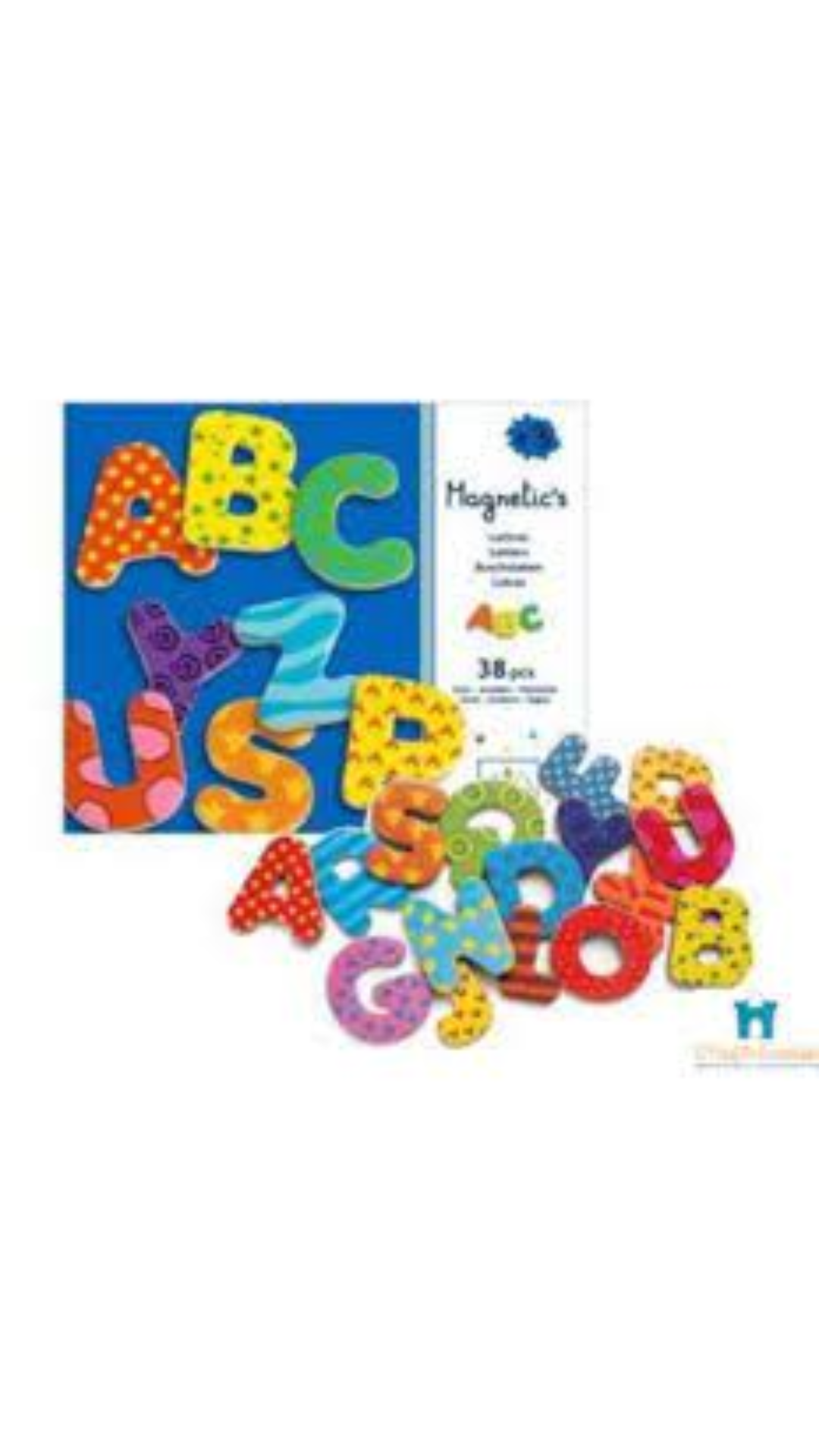 Letras magnéticas mayúsculas