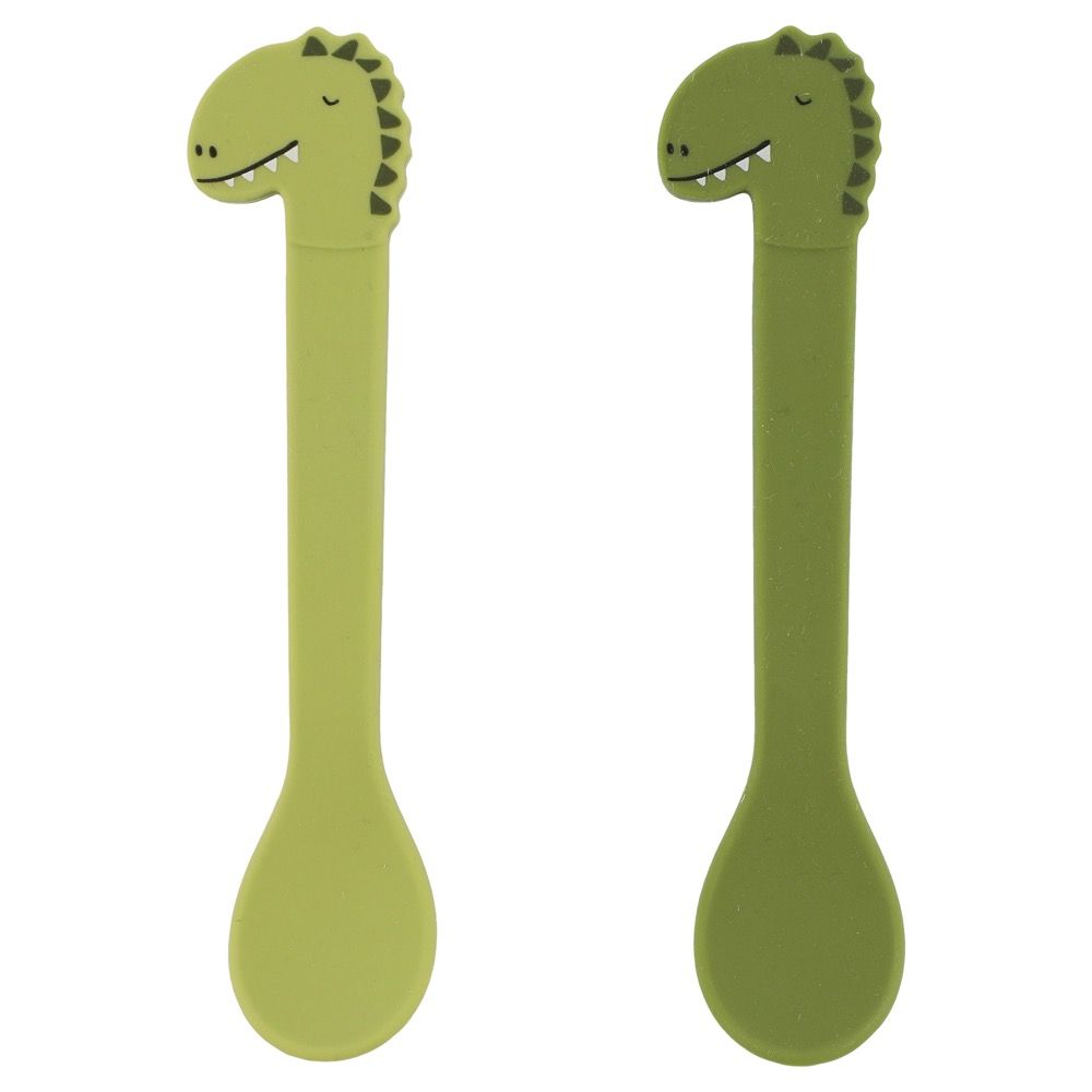 Cucharas de silicona 2-pack - Mr. Dino