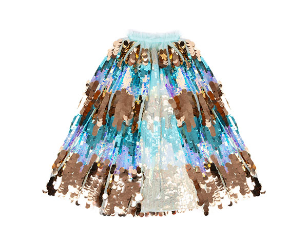 The 5th Avenue Pailette Cape Mermalicious, Talla: 4-6 años