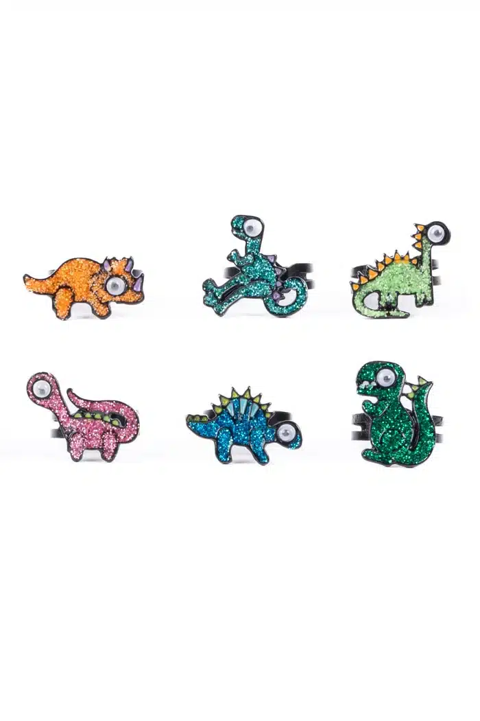 Anillos Dinosaurio Spinner , 6 tipos diferentes