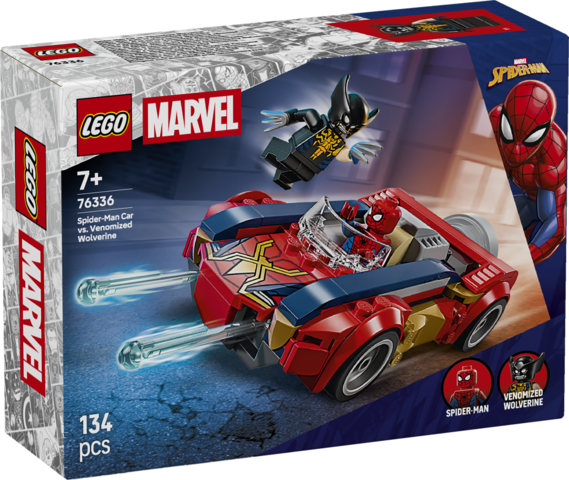 76336 Coche de Spider-Man vs. Lobezno. V29