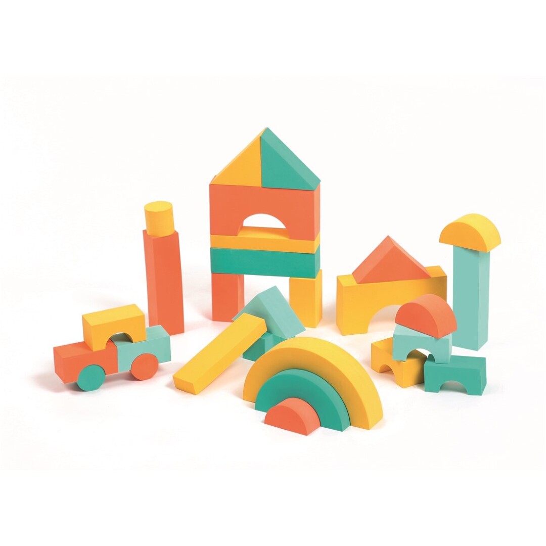 Conjunto construcción espuma. Ludi