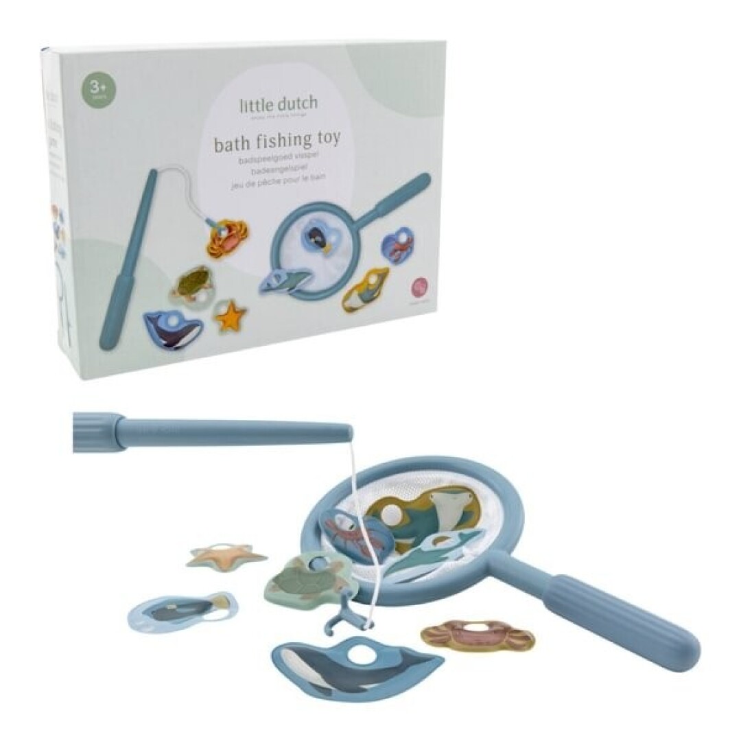 JUEGO DE PESCA BAÑERA AZUL LITTLE DUTCH