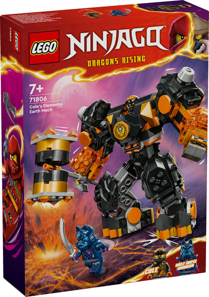 71806 Meca Elemental de la Tierra de Cole. NINJAGO® - V29