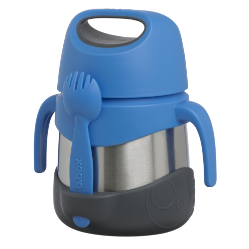 Termo con cuchara/tenedor 335ml B.Box - Blue Slate