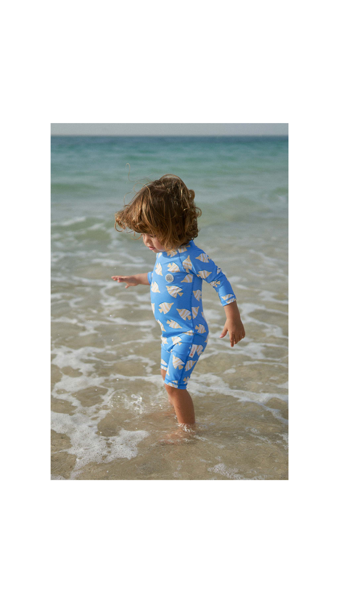 Bañador Bebé Anti UV - Yellow Fish Azul / 18-24 meses