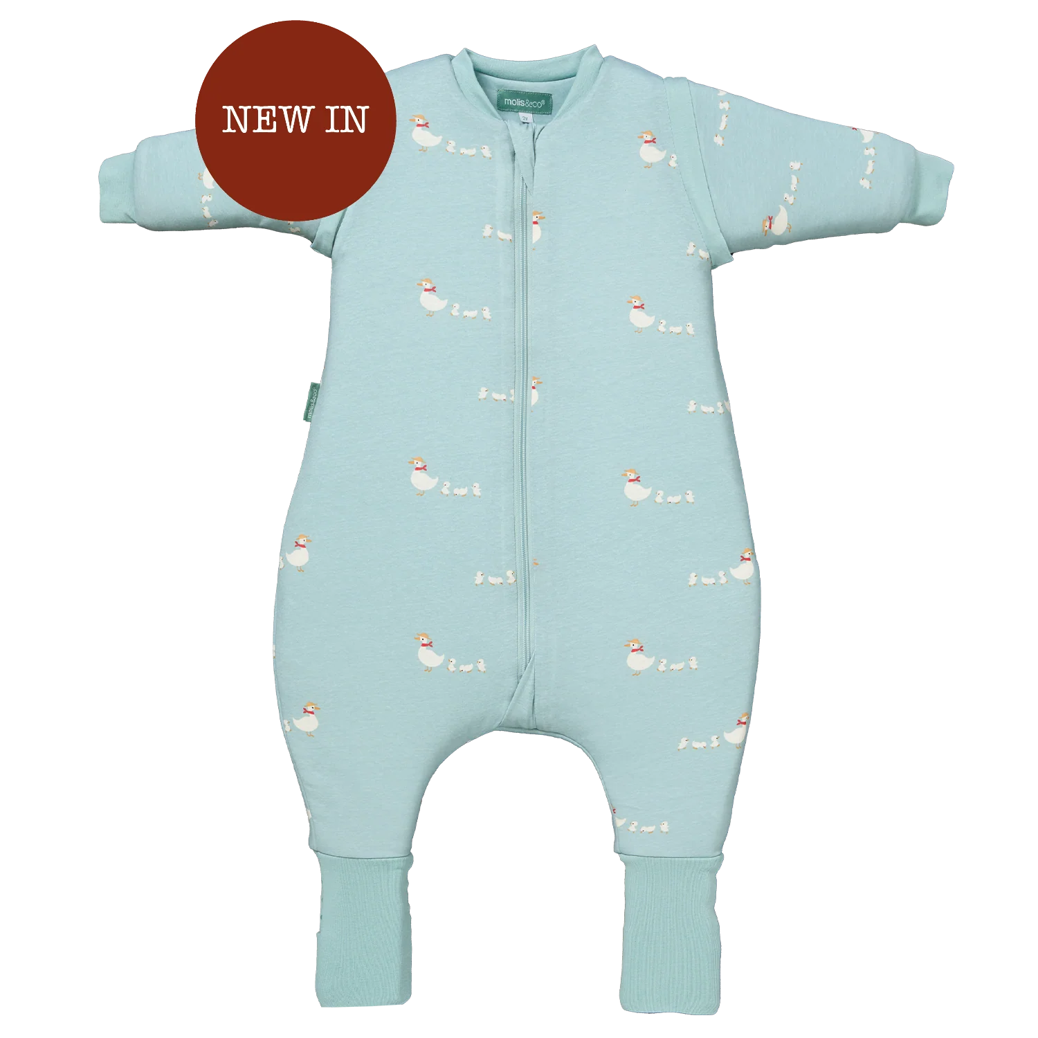 Pijama manta con mangas y calcetines antideslizantes - Duck Family - TOG 2.5 (Talla 3-6 meses)