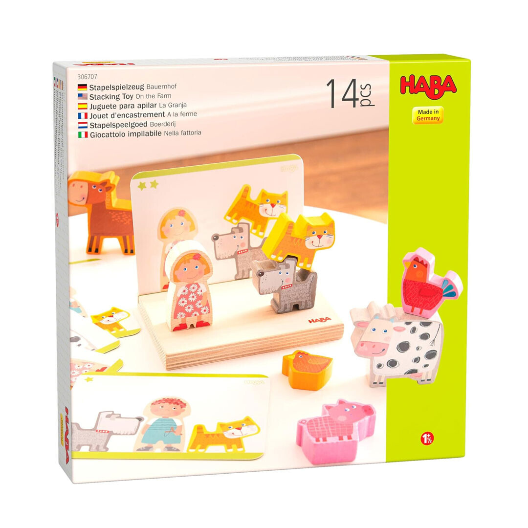 Juego de apilar La Granja. Haba