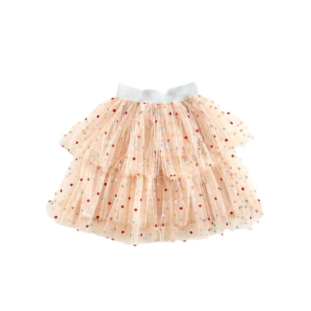 FALDA RATATAM - LUNARES MULTICOLOR