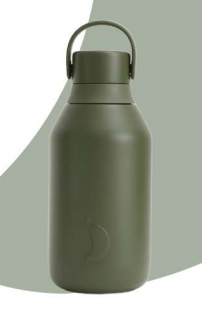 Botella Chilly´s Serie 3 Cargo Green 350 ml.