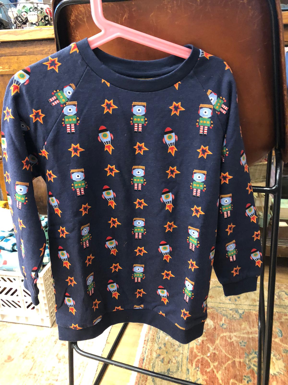 Camiseta robots Little Green Radicals talla 6-7 años
