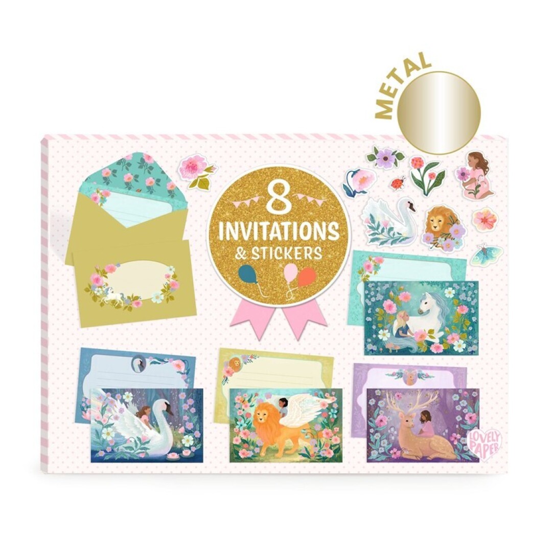 Pack invitaciones fanfarria de animales