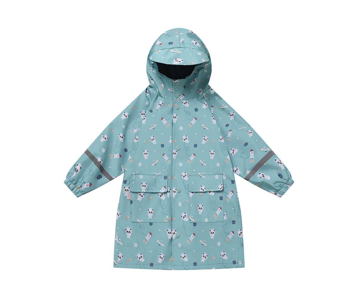 Chubasquero Infantil Pandas in Space. Talla 2 años