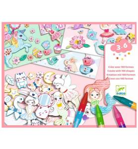 Crear con formas niñas Djeco