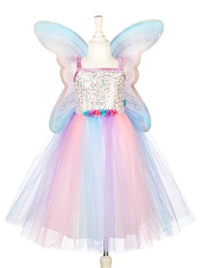 Vestido + alas de felicidad 3-4 años