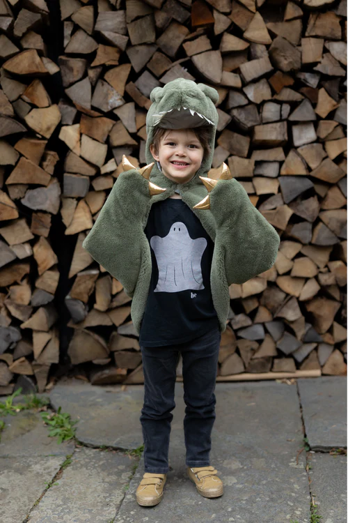 Capa de T-Rex de abrazos (Talla 2-3 años)