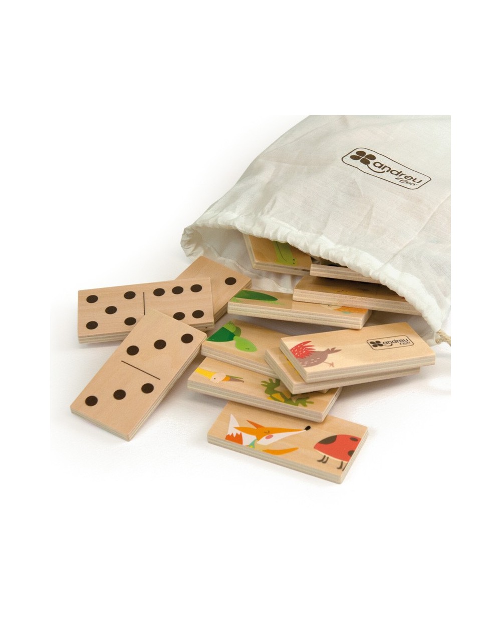 Domino Puzzle Animales. Andreu Toys
