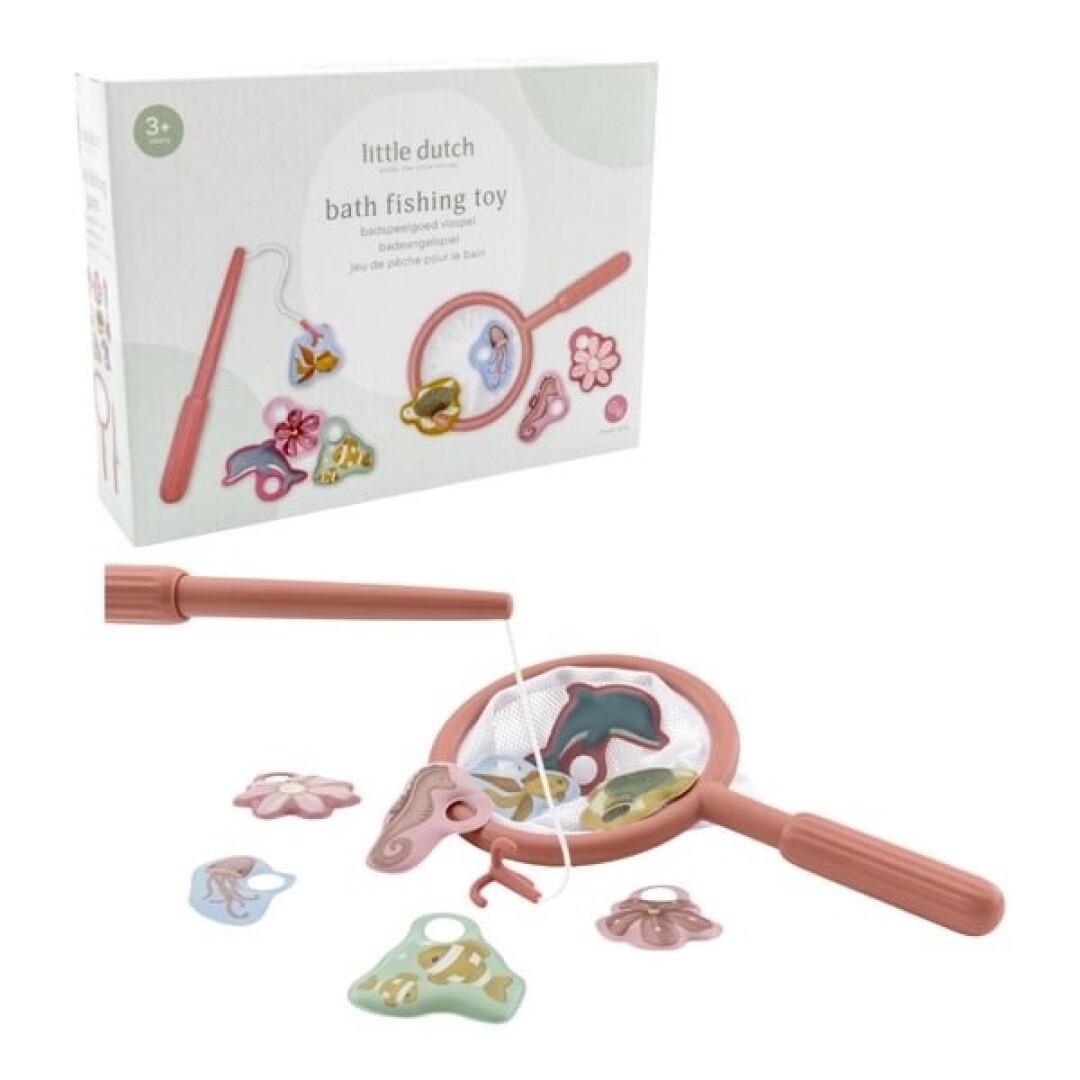JUEGO DE PESCA BAÑERA ROSA LITTLE DUTCH
