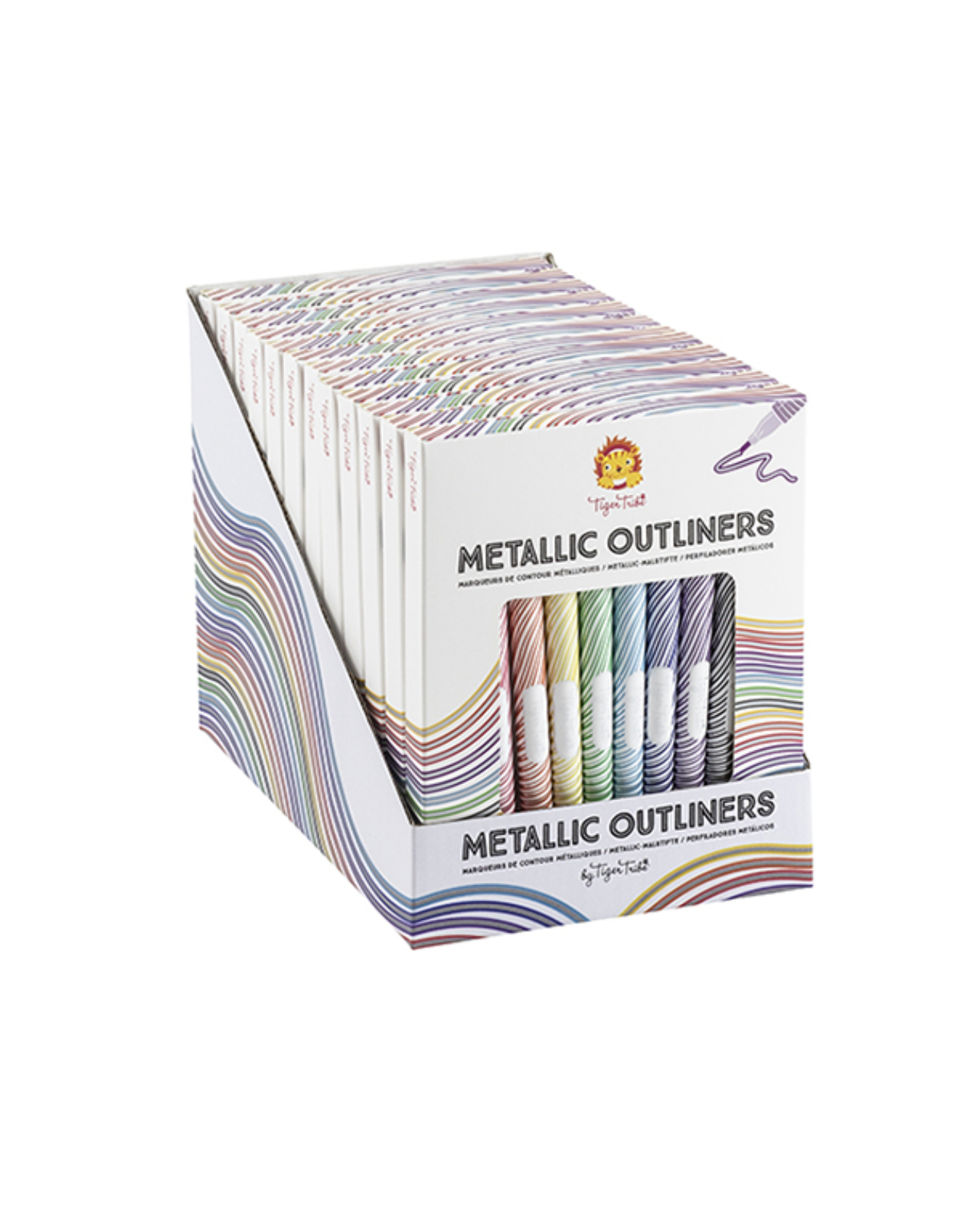 Metallic Outline Markers (Set 12 pc)