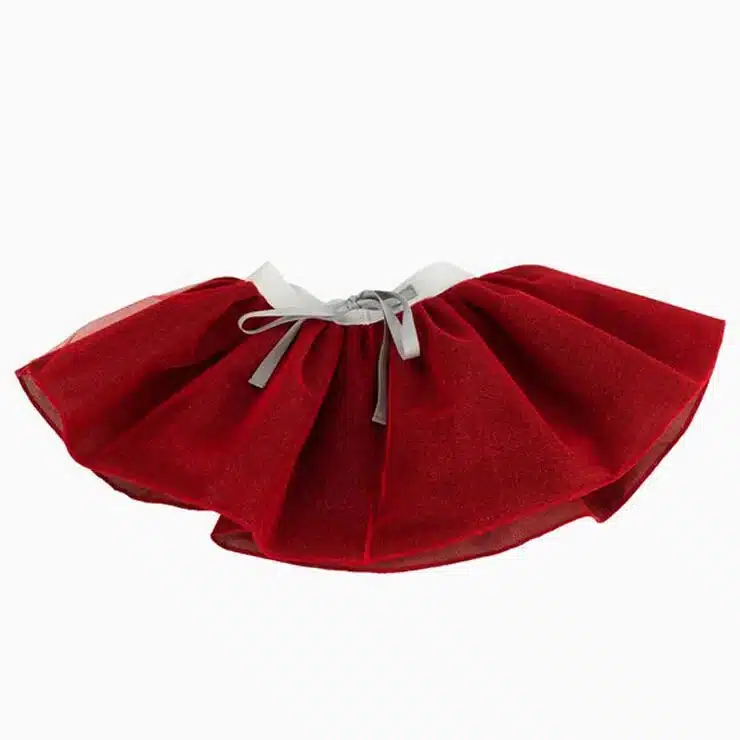 Tu-tú rojo brillante