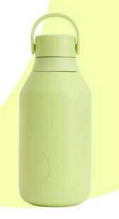 Botella Chilly´s Serie 3 Lime fluor 350 ml.