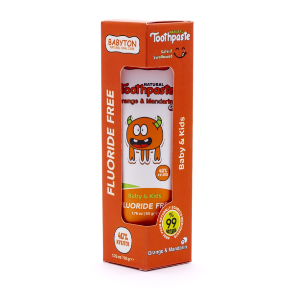 Pasta de dientes natural sabor naranja/mandarina