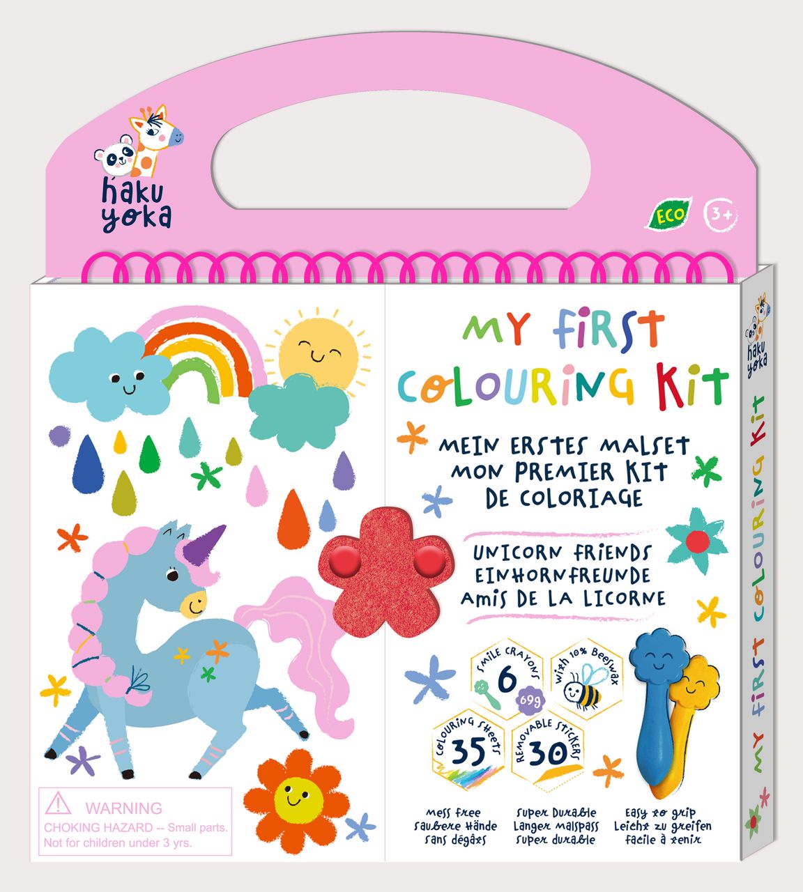 Mi primer kit para colorear-Amigos de los unicornios. Haku yoka