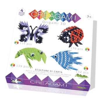Origami 3D, 4 esculturas. Creagami