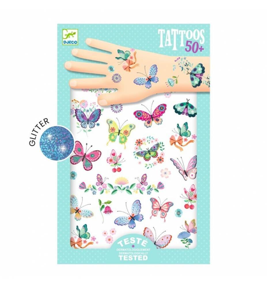 Tatuajes Mariposas de ensueño - Djeco