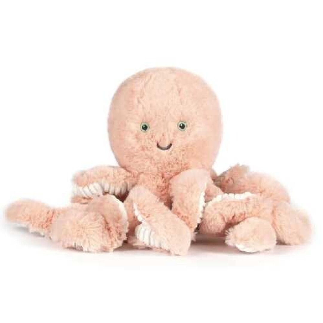 PELUCHE OB MINI PULPO ROSA PASTEL 22cm