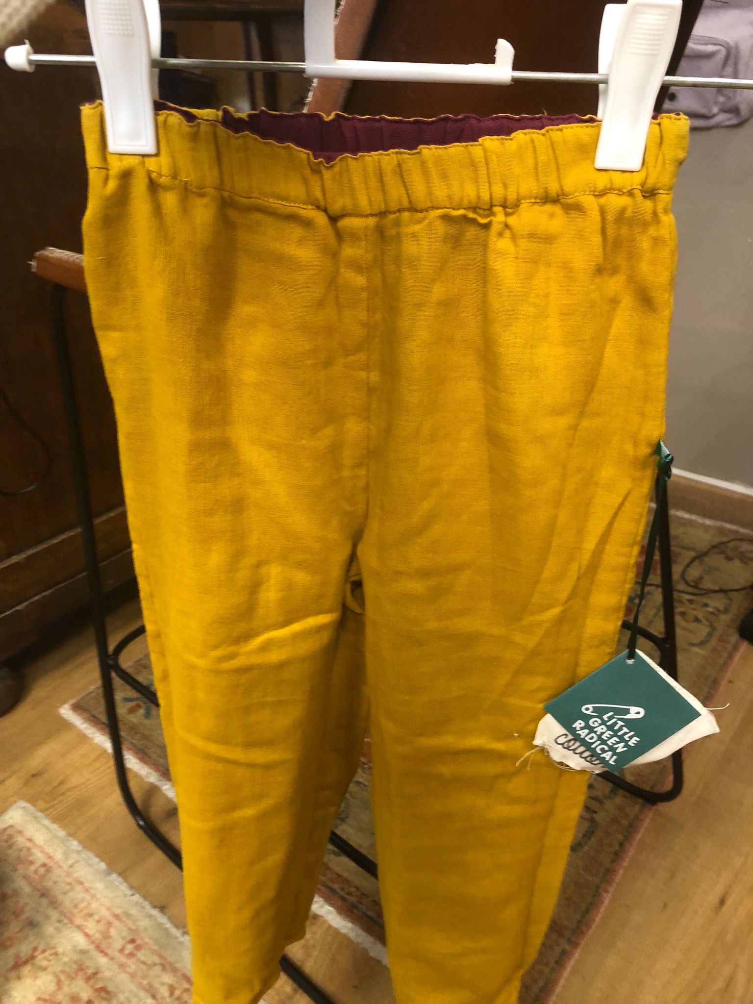 Pantalón amarillo 5-6 años Little Green Radicals