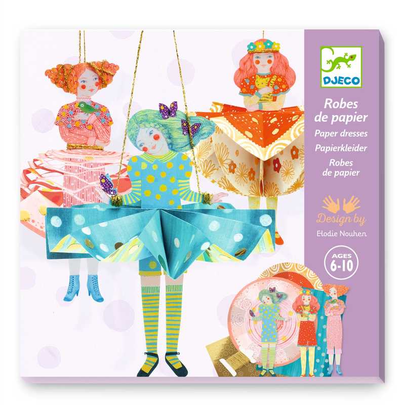 DJECO PAPEL CREATIVO VESTIDOS