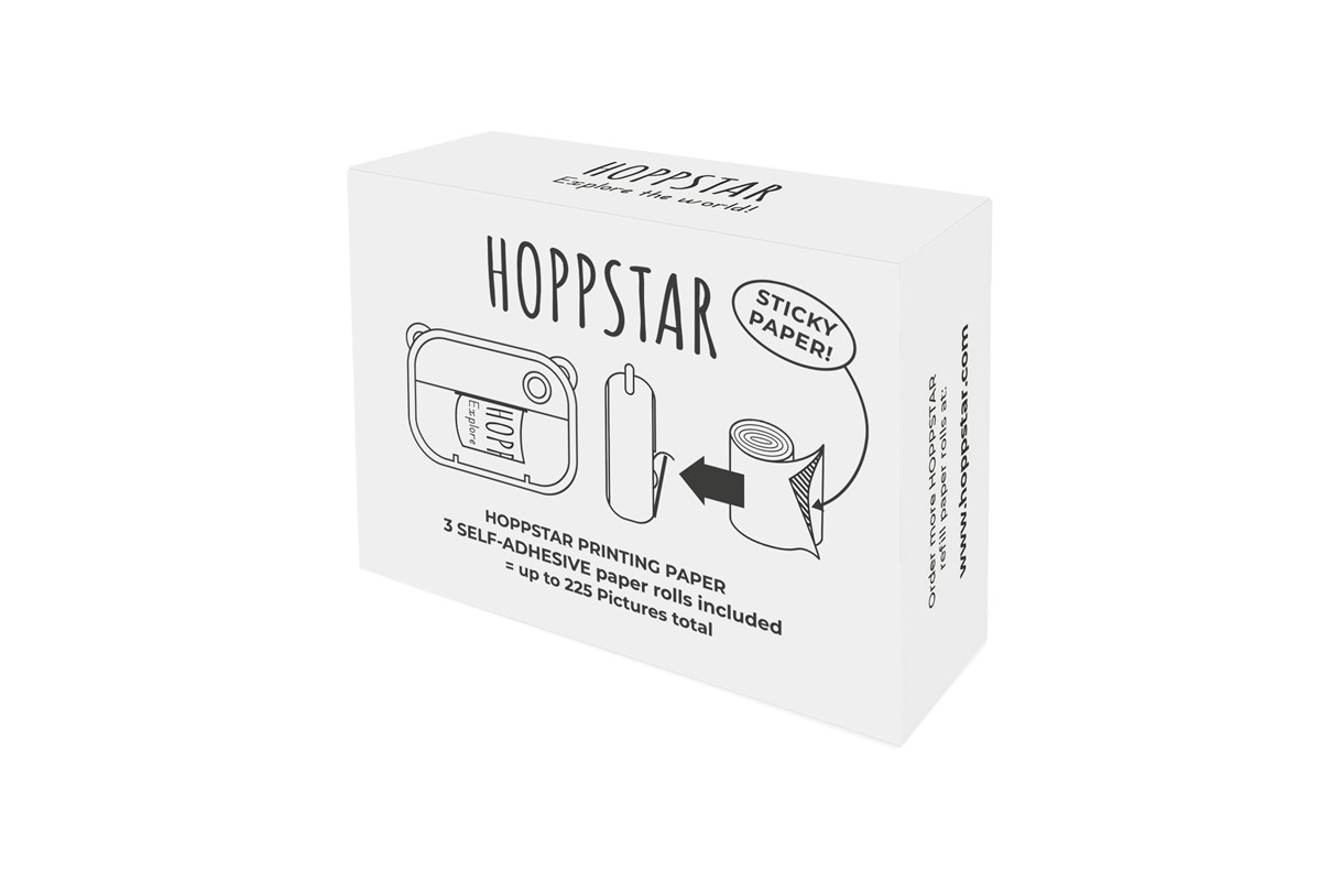 Hoppstar Recarga 3 rollos de papel adhesivo