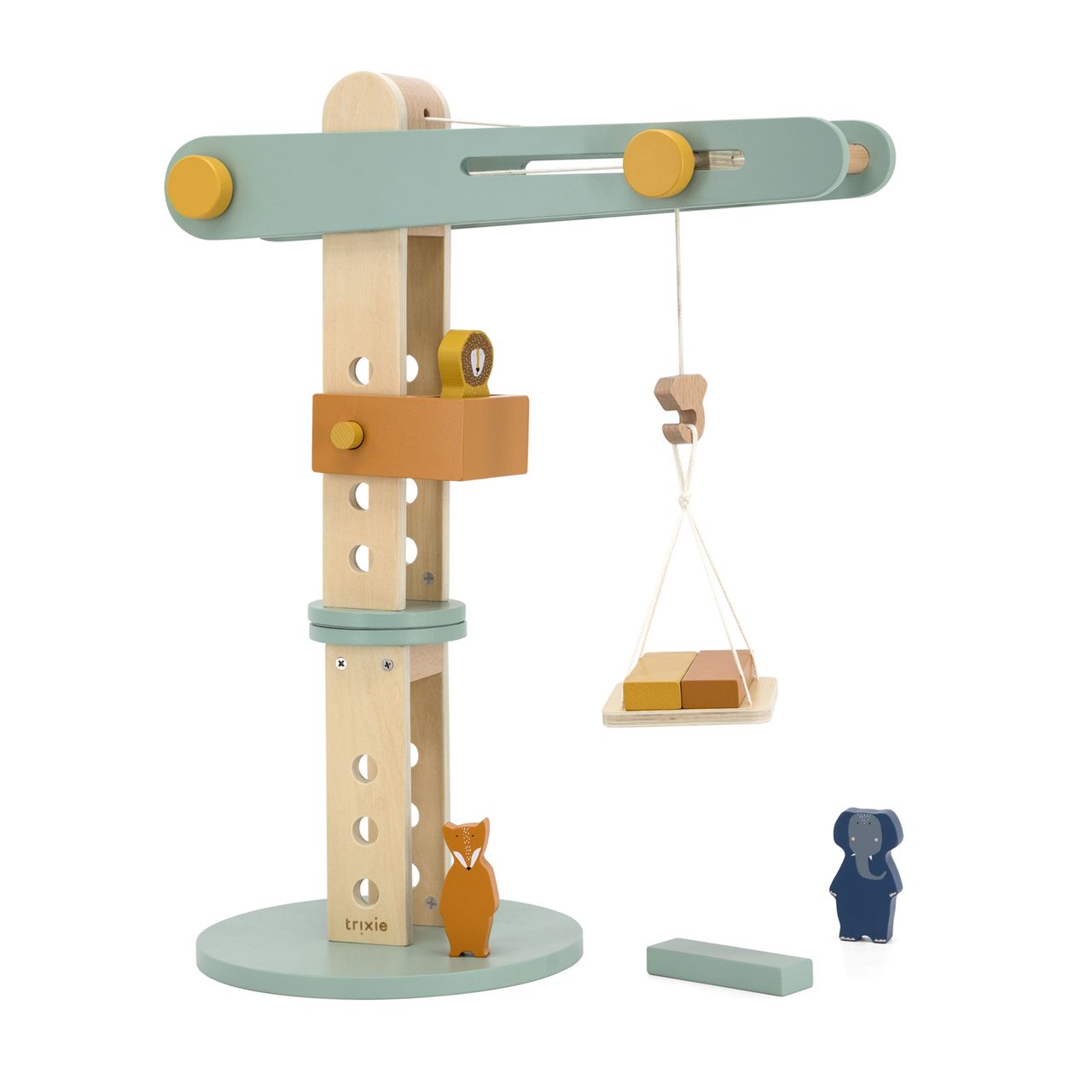 Grúa de madera