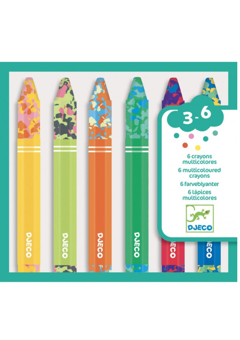 6 Lápices multicolores