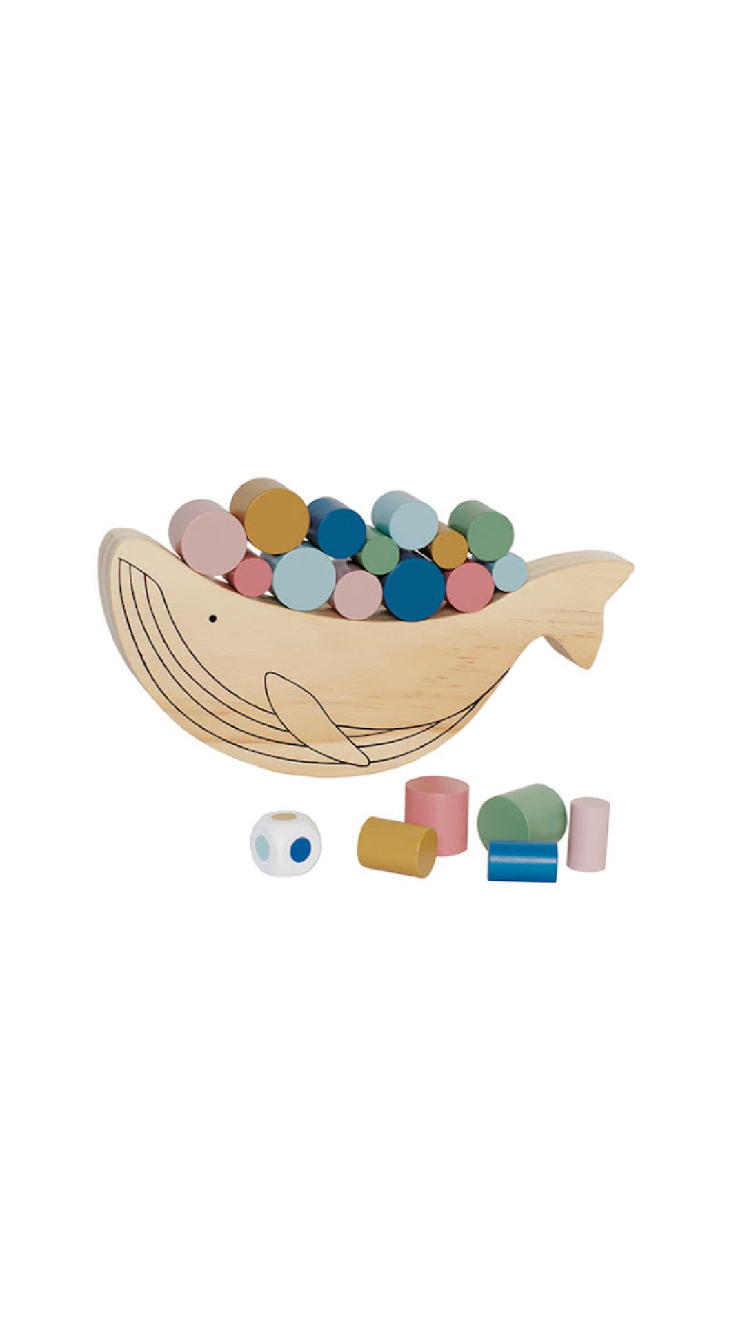 Juego de equilibrio ballena
