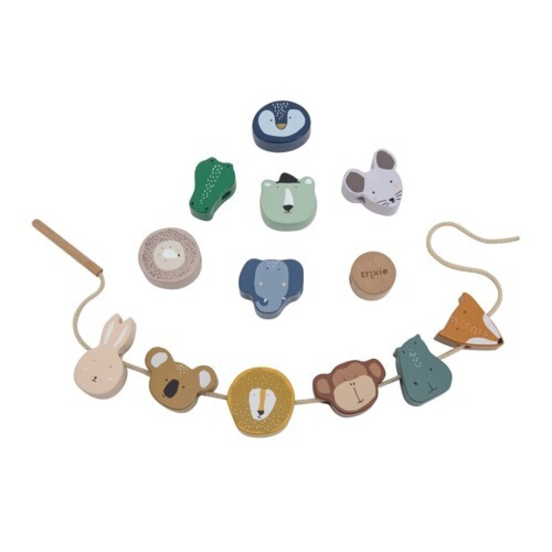 Perlas animales de madera. Trixie