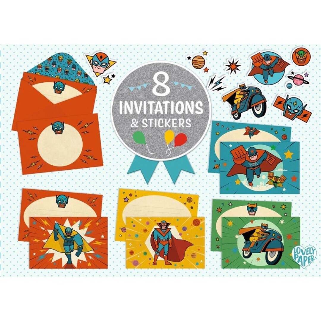 Pack invitaciones pum bang